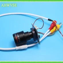 AHWVSE HD CMOS 1200TVL Mini CCTV Camera Module Board with BNC Cable 2.8-12mm LENS IRCUT Indoor Camera