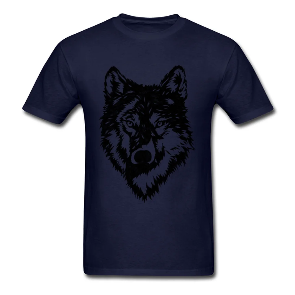 The Wolf One Custom Autumn 100% Cotton Fabric O Neck Men Tops & Tees Custom Sweatshirts 2018 Short Sleeve T Shirt The Wolf One navy