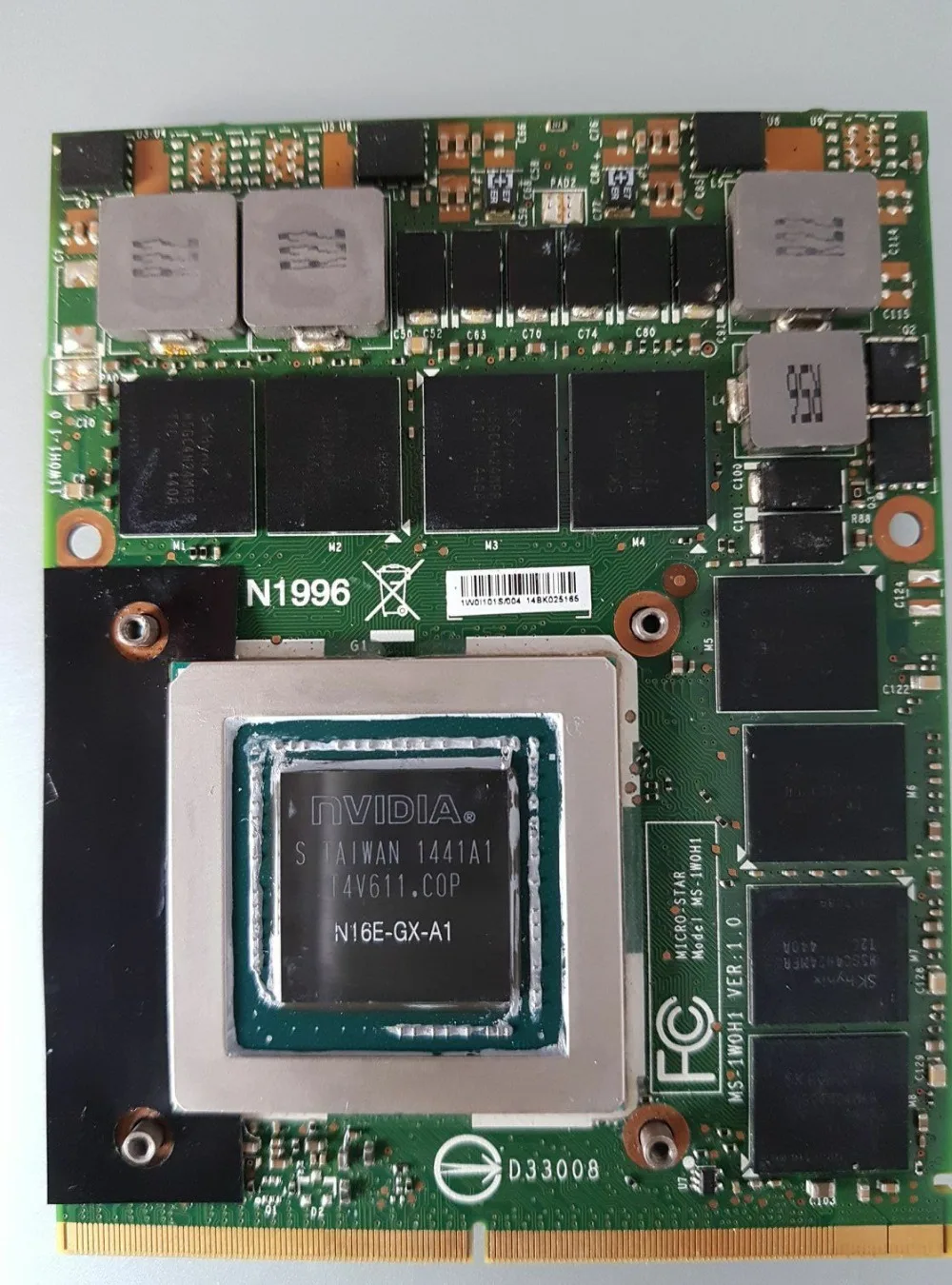 Для видеокарты MSI 16F3 16F4 1762 1763 GT80 GT70 GT60 GE72 Series GTX 980M GTX980M MS 1W0J1 Ver 1 0 DDR5 бит