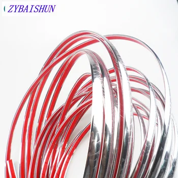 

10mmx15m Car chrome style silver chrome stick decorative strips Car Sticker for Toyota Lexus Honda Camry Corolla RAV4 Yaris
