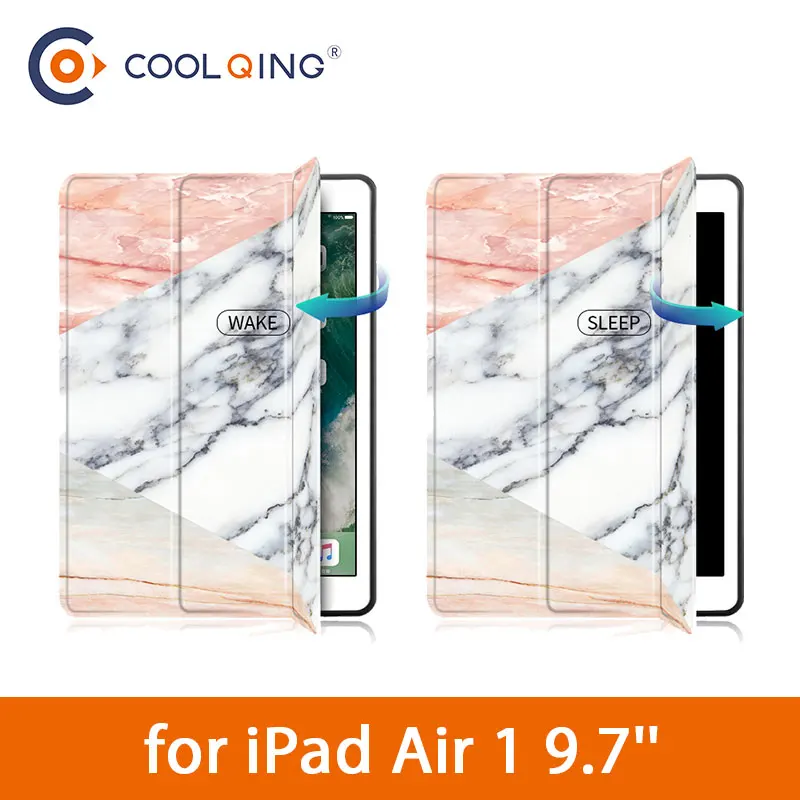 

Marble Pattern Tablets Case For iPad Air 1 9.7 Patchwork TPU Soft PU Leather Smart Wake Sleep Cover For iPad Air 9.7 Tablet Case