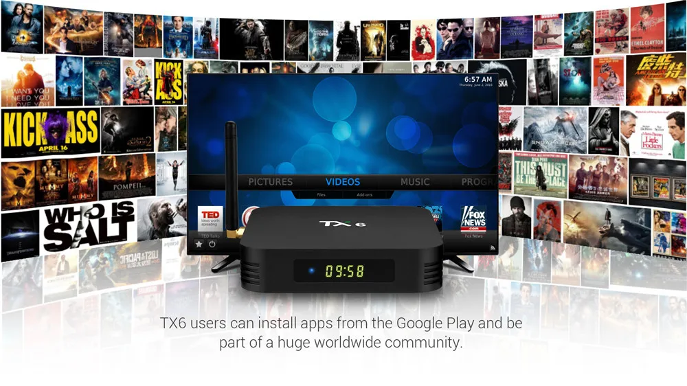 Ilebygo Smart tv Box Android 9,0 Tanix TX6 Allwinner H6 4 Гб ОЗУ 32 Гб ПЗУ 32G поддержка 4K H.265 2,4G WiFi 2G16G медиаплеер