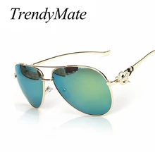 Hot Luxury Metal Fox Shape Sunglasses Women Brand Designer Oculos font b De b font font