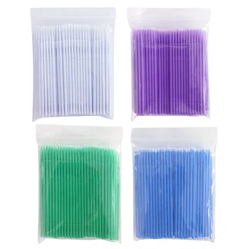 

Hot 100pcs/lot Durable Micro Disposable Eyelash Extension Individual Applicators Mascara Brush Cosmetic Makeup Brush Tool