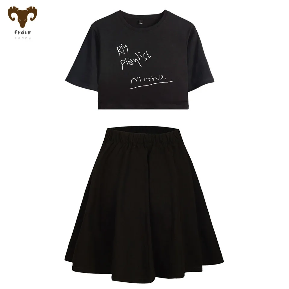 Костюм Frdun Tommy Kpop RM MOMO с короткой юбкой сексуальный костюм футболкой и для девушек