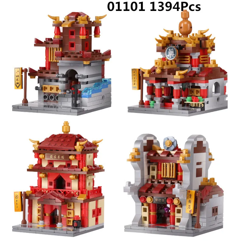

Xingbao 01101 Blocks 1391Pcs The Creative MOC Chinese Architecture Series Educational Building Blocks Bricks Toys for Children