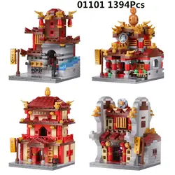 Xingbao 01101 блоки 1391 шт. Творческий MOC китайская архитектура серии развивающие строительные блоки кирпичи игрушки для детей