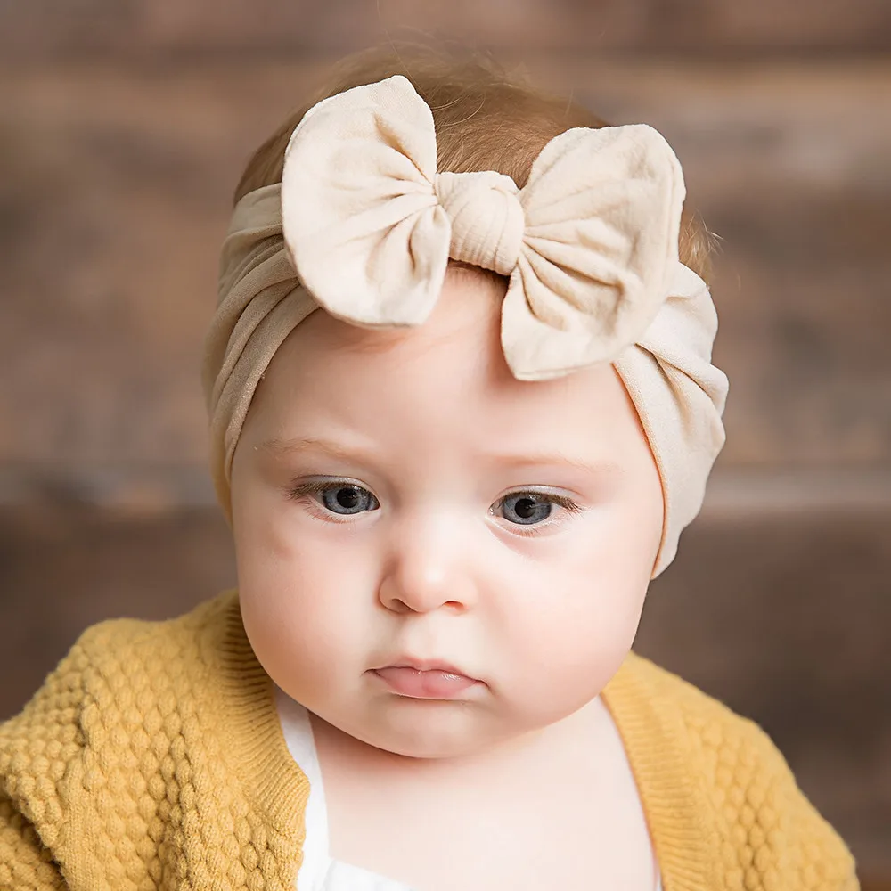 

Baby Headband 1pc Cute Baby Hair Accessories 2019 Toddler Infant Bowknot Headband Hairband Headwear Bows Chouchou Cheveux Fille