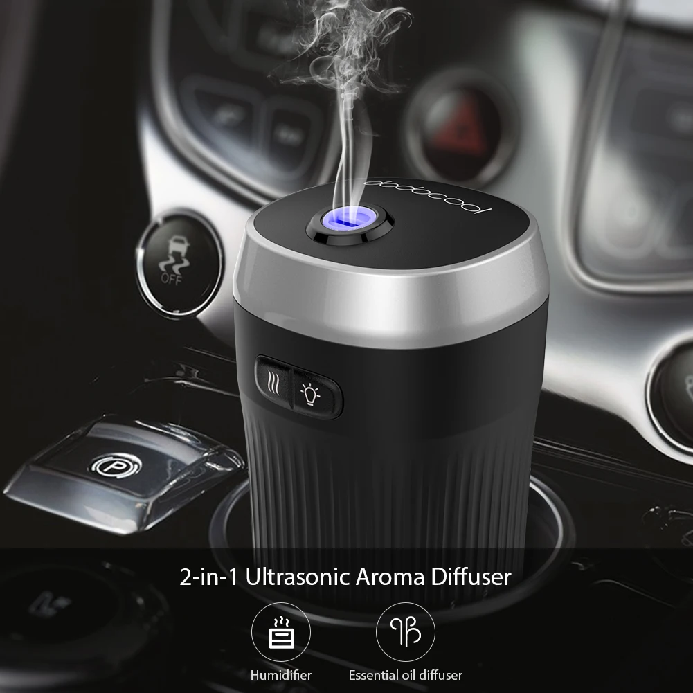 

Air Humidifier Mini Portable 70ml Ultrasonic Car Aroma Essential Oil Diffuser Aromatherapy Cool Mist Waterless Auto Shut-off