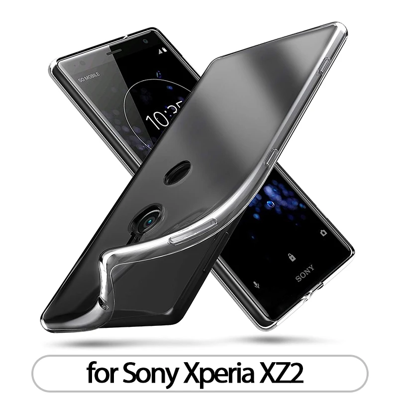 Чехол для sony Xperia XZ2/XZ2 компактный ТПУ Силиконовый прочный прозрачный облегающий Бампер Мягкий чехол для sony Xperia XZ2 Премиум задняя крышка - Цвет: XZ2