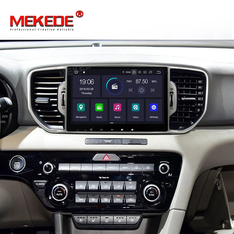 Sale MEKEDE PX30 9inch android 9.0 4 Core car dvd player for KIA sportage 2016 2017 KX5 gps navigation car stereo head unit 5