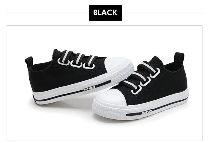 New 5 Colors Canvas Children Shoes Solid Elastic Band Kids Sneakers 2017 Casual Rubber Board Green Black Boys Shoe Girls Sneaker 552 (6)
