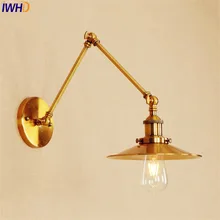 Copper Industrial Edison Wall Sconce Lampen Loft Style Retro Vintage Wall Lamp Swing Long Arm Wall Light Fixtures Antique LED retro loft style creative water pipe lamp edison wall sconce industrial vintage wall light fixtures for home lighting lampara