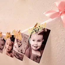 Пользовательские цвета для девочек или для вечеринки в честь рождения мальчика для празднования первого дня рождения цветочной гирляндой, баннеры овсянки реквизиты для фотографирования детей украшения