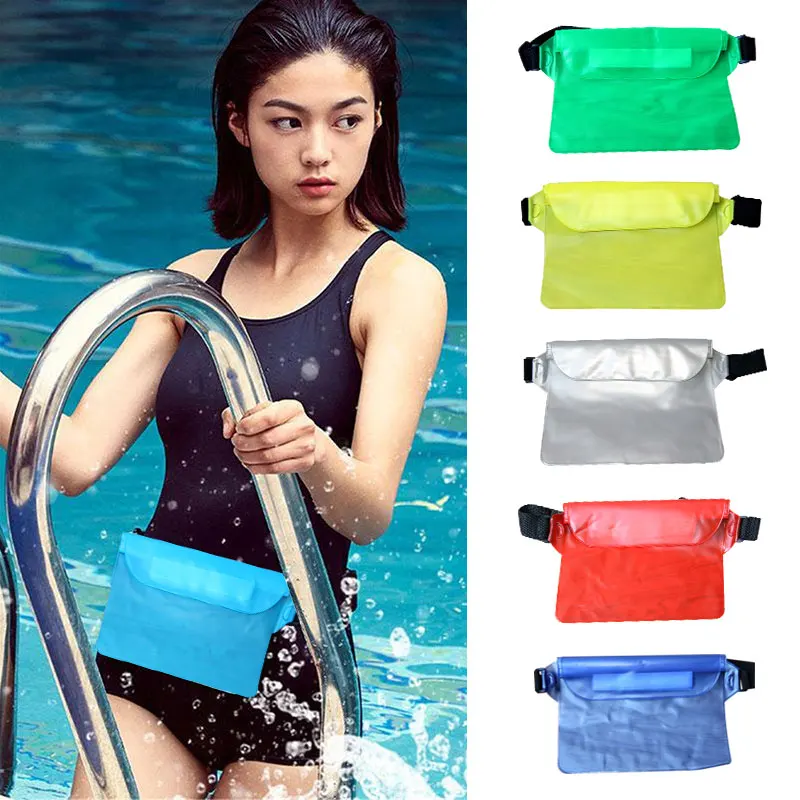 

Snorkeling Swimming Waist Pack Summer Waterproof Surfing Bags Sack Rafting Kayaking Floating Sailing Bags For Mobile Phone