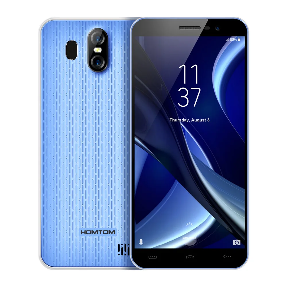 Телефон HOMTOM S16 5 дюйма 2 Гб ОЗУ 16 ПЗУ задняя камера 13 МП + фронтальная 8 Мп 18:9