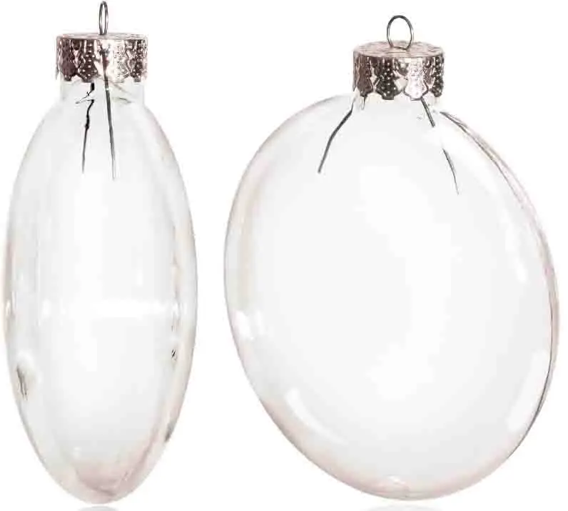 Clear Glass Disc Ornaments Clear Glass Disc Ornaments