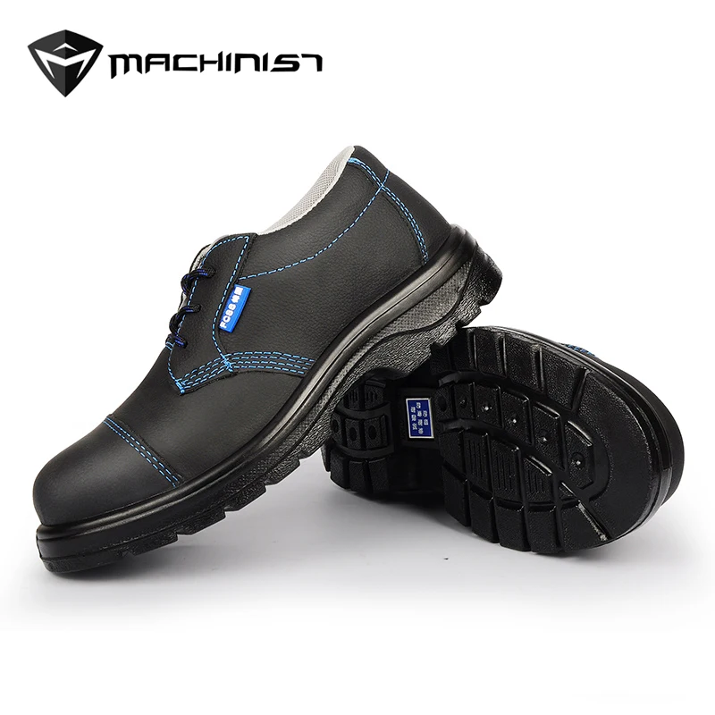 Men Work Safety Shoes Waterproof Breathable Head Leather Steel tole ...