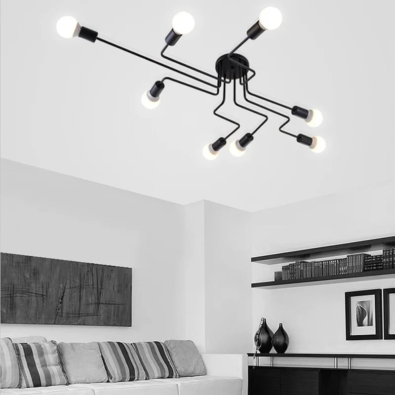 Vintage-Ceiling-Lights-For-Home-Lighting-Luminaire-Multiple-Rod-Wrought-Iron-Ceiling-Lamp-E27-Bulb-Living (3) 