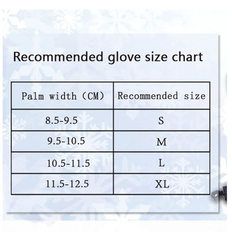 JACKCOME Five Finger Design Warm and Comfortable Waterproof Windproof Skiing    Snowboard Snowmobile Gloves 6