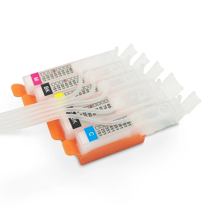 5 الألوان/مجموعة لكانون PGI-370 CLI-371 مستمر الحبر نظام العرض كيبك خزان الحبر مع رقاقة arc للشريعة طابعة pixma MG5730