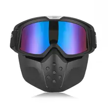 2018 Nuovo Arrivo GXT Googles Sci Occhiali Occhiali Da Moto cavaliere Nero Motocross Occhiali di protezione del Casco Staccabile Maschera Doppia Lente Occhiali