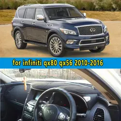 Dashmats автомобиль-Средства для укладки волос приборной панели крышки для infiniti QX80 QX56 z62 2010 20112012 2013 2014 2015 2016 rhd