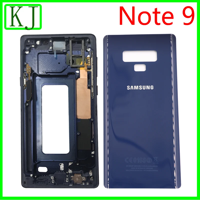 

Original Full Housing Case For Samsung Galaxy Note 9 N9600 SM-N9600 Middle Frame Board +Battery Cover Back Door