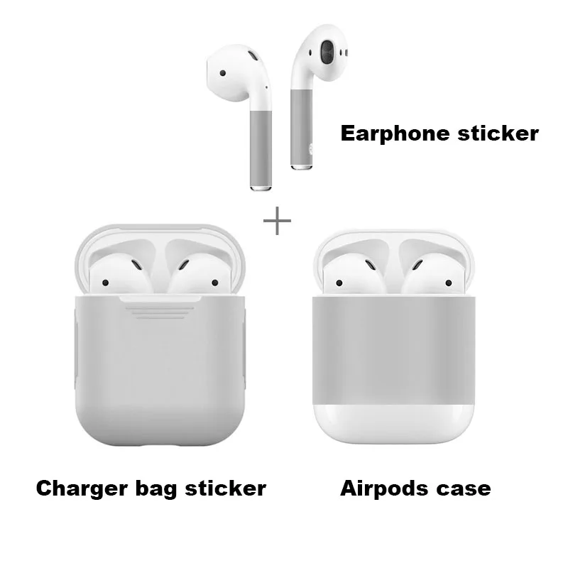 Японский стиль журавль цветочный узор наклейка для Apple Airpods защитный силиконовый чехол Аксессуары для наушников