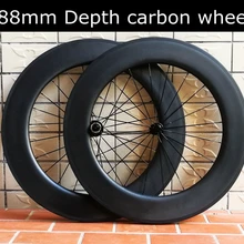 88 мм глубина углерода колеса комплект колес для велосипеда базальт торможения поверхности 3 К ud