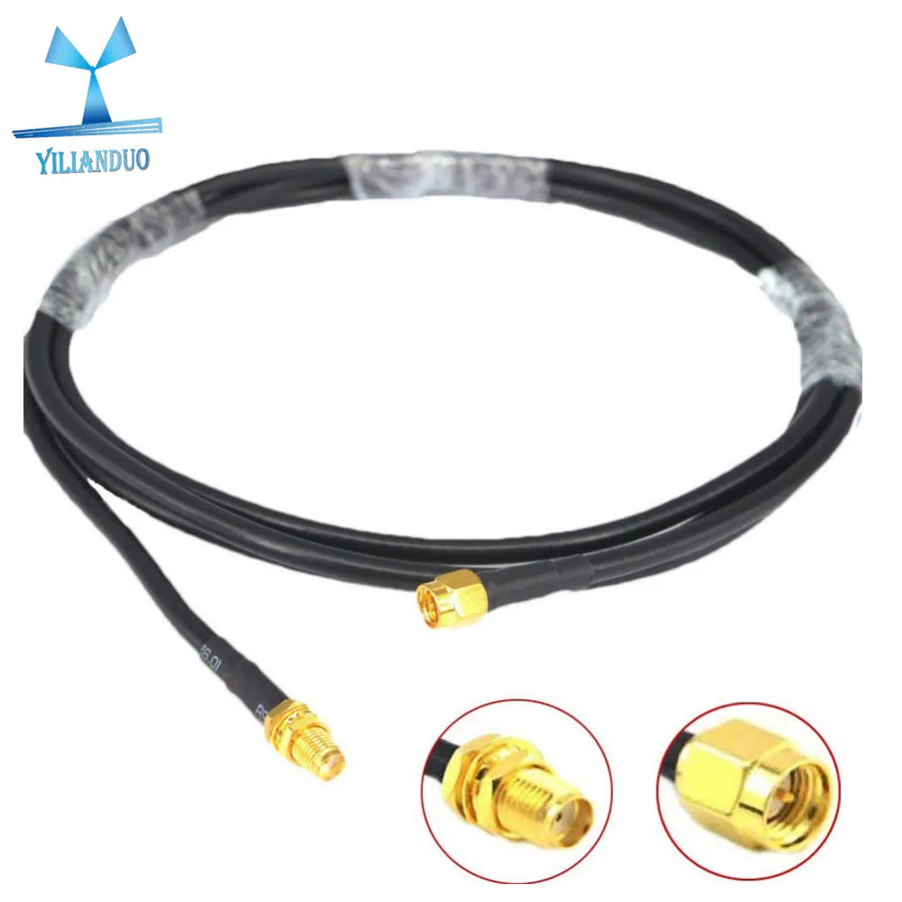 YILIANDUO WiFi Antenna Extension Cable 2M SMA Male to SMA Female RG58