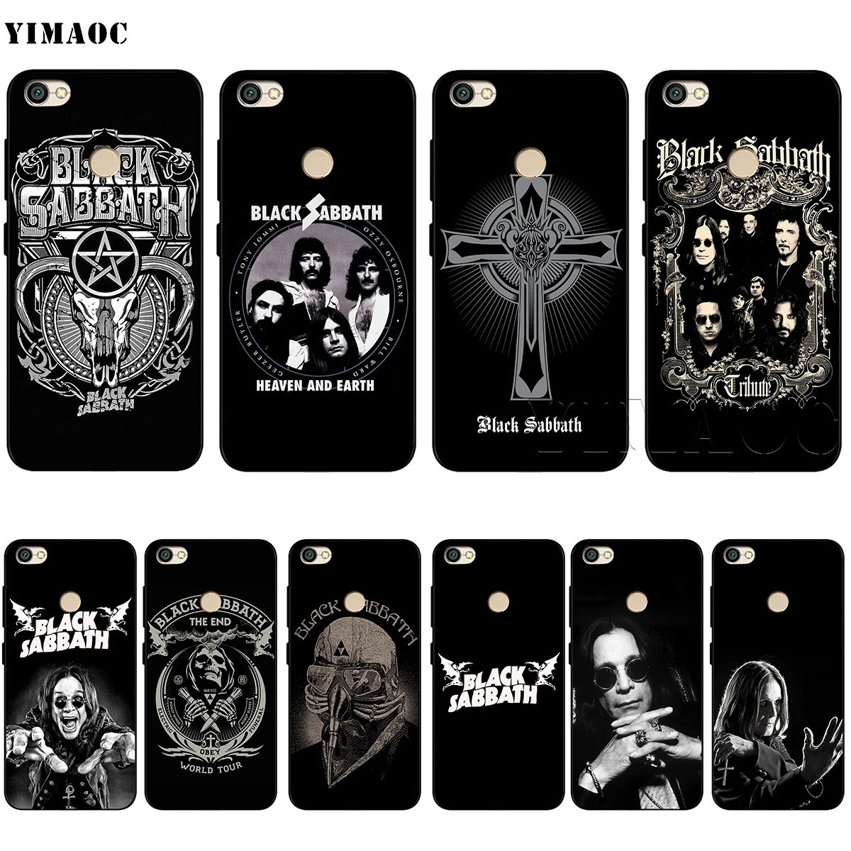 

YIMAOC Black Sabbath Ozzy Osbourne Case for Xiaomi Redmi Note 4 4X 4A 5 5A 6 6A MI A1 A2 mi6 mi 8 Pro Lite Prime Plus f1