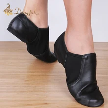 Dongjak Genuine Leather Stretch Jazz Latin Dance Shoes Salsa For Women Jazz Dancing Shoe Teachers’s Dance Sandals Excercise Shoe