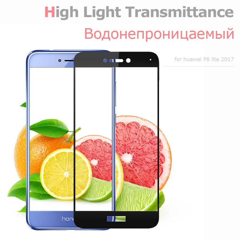 Закаленное стекло Tomkas для huawei P8 P9 Lite 2017 Honor 8 P10 9 Защитное экрана полное покрытие