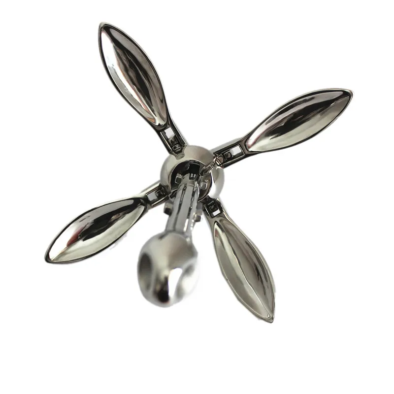Marine Boat Yacht Accessories 1.5kg Boat Folding Grapnel Anchor 316 Stainless Steel 3.3Lb Anchor