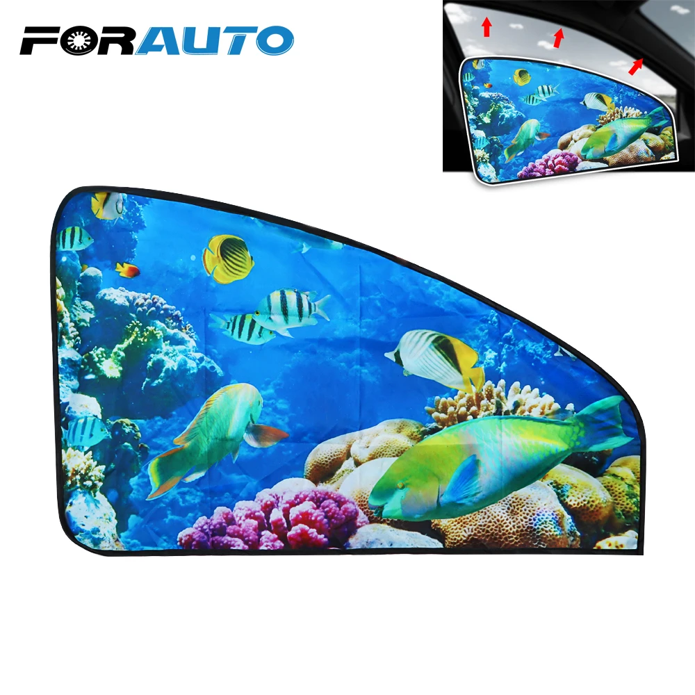 FORAUTO Magnetic Car Windshield Window Cover Sun Shade Shield UV Protection Auto Sunshades Protector Car Curtain Car-styling