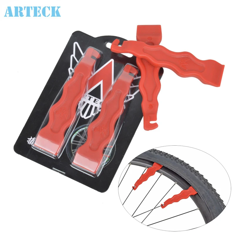 ARTECK 2pcs Bicycle Tire Lever Lightweight Pry Bar Crowbar MTB Bike Wheel Repairing Tool Opener Remover Tools | Спорт и развлечения