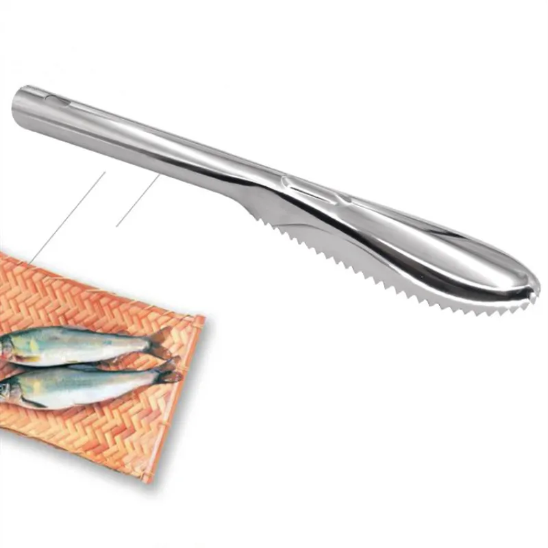

1 Pcs Stainless Steel Fish Scale Remover Peeler Fish Cleaning Knife Fish Skin Scraper Cleaning Fish Scale Knife Kitchen Gadgets