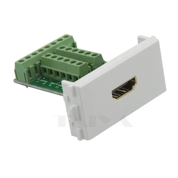 

HDMI multimedia connector Wall plate with screw connection