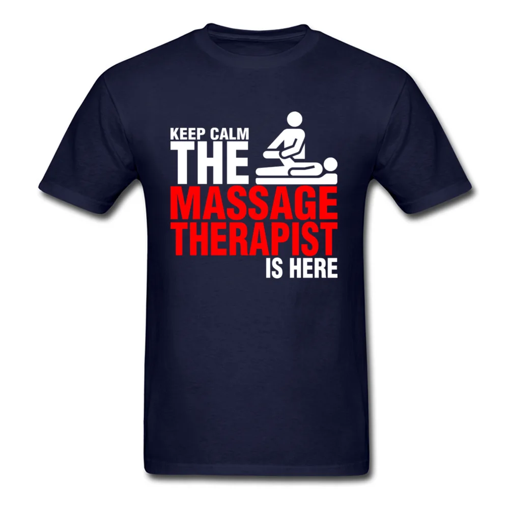 Keep Calm The Massage Therapist Is Here_navy