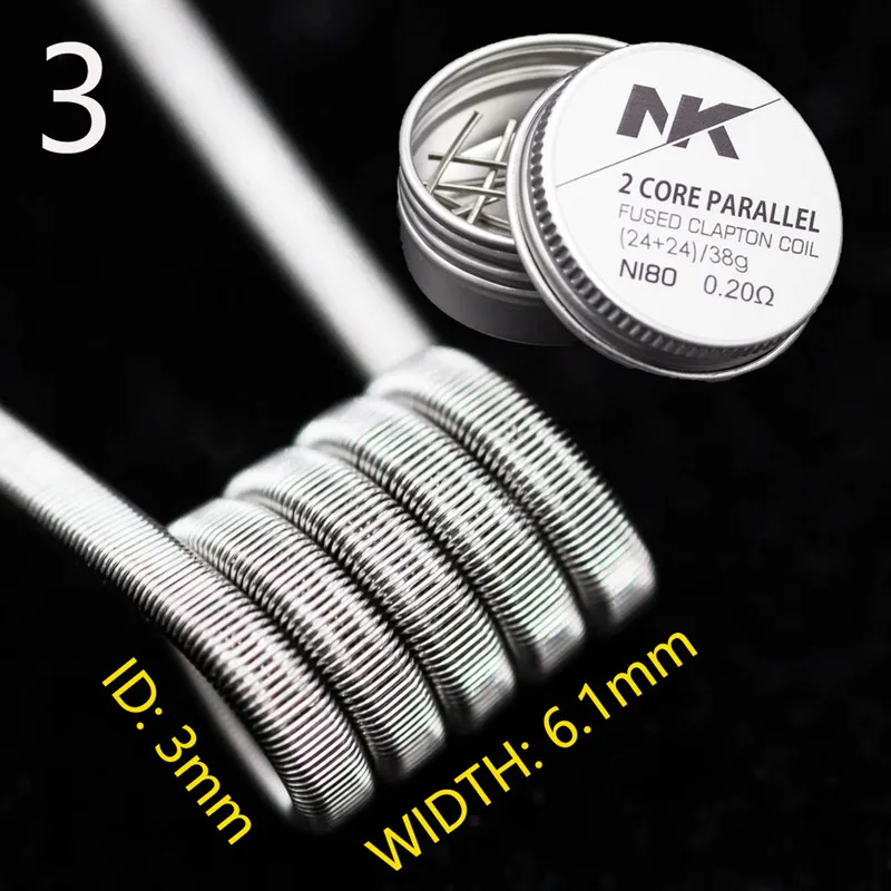 Катушка NK N90 fused clapton Ni90 предварительно изготовленный высокочистый производитель