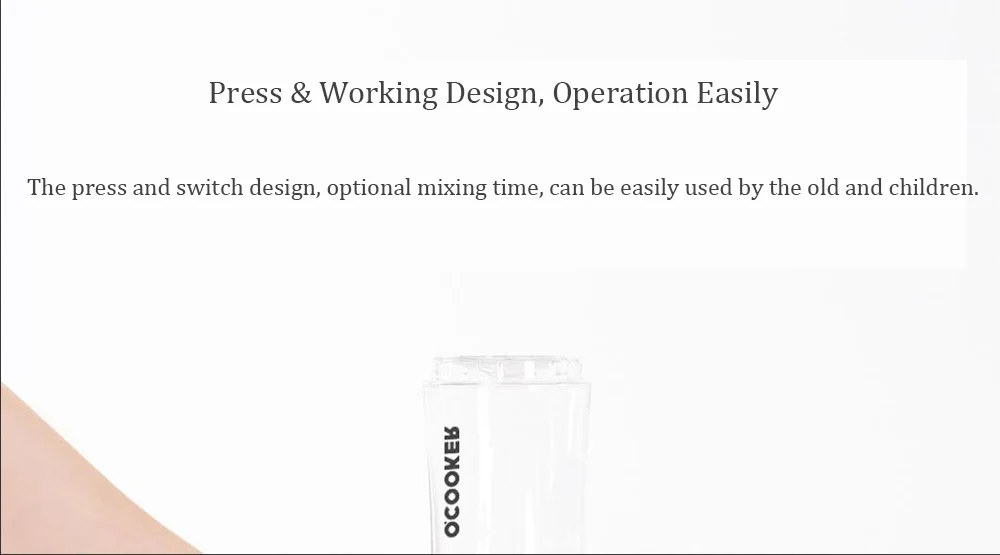 Xiaomi Portable Juice Blender Mixer Juicer Baby Fruit and Vegetable Juice Machine Smoothie Maker Extractor Point Switch Cup Tool (7)