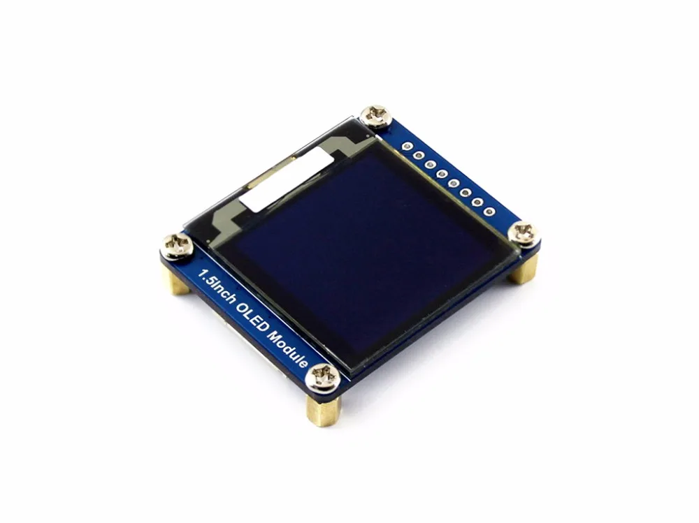 Модуль OLED Waveshare SSD1327 1 5x128 128 дюйма 16 бит интерфейс SPI/I2C с примерами (Raspberry