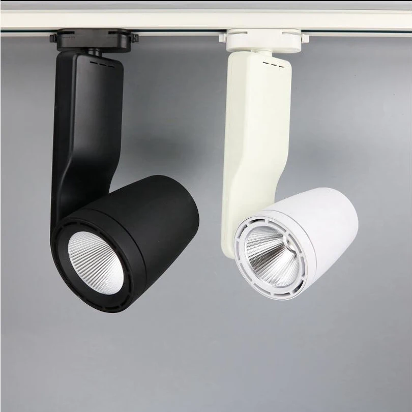 Free Shipping LED Track Lighting AC85 265V 2 Wires 1 Phase 30W 40W COB