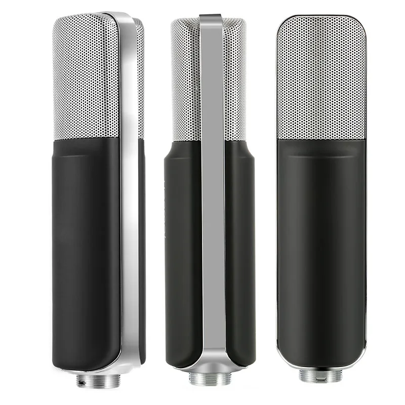 

Professional Condenser Microphone Studio Broadcasting Mic with Mount for PC Desktop Karaoke HSJ-19