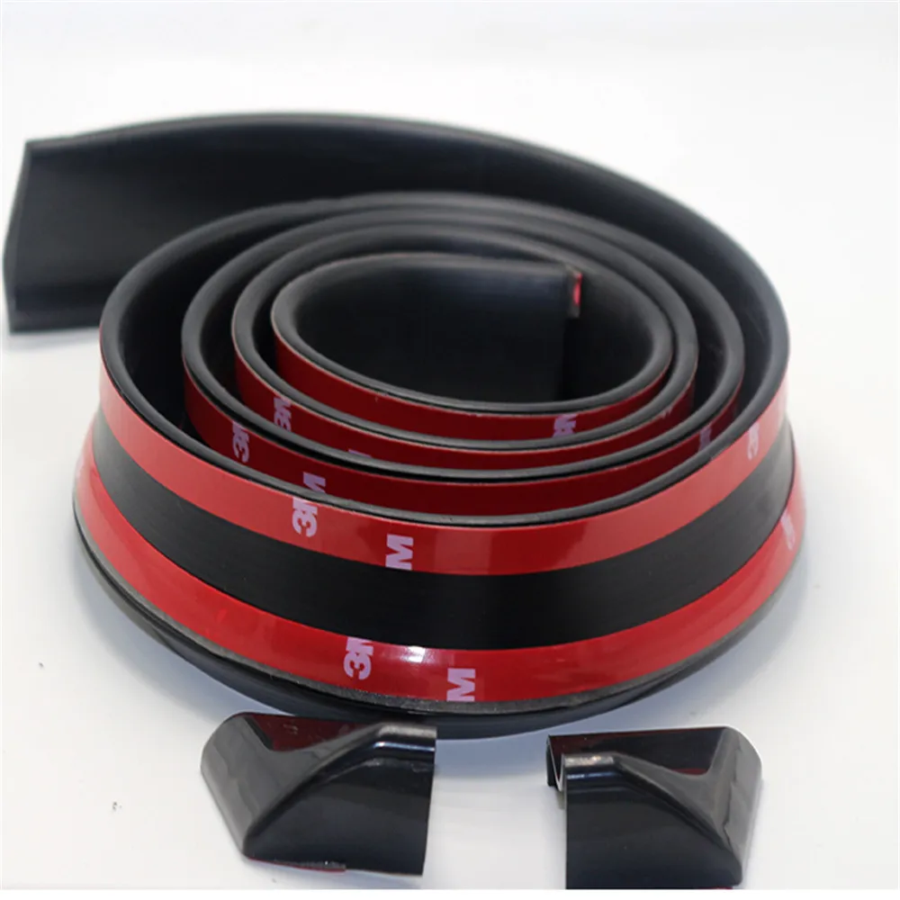 

1.5M Universal Car Spoiler Carbon Fiber Rear Spoilers Roof Wings Trunk Lip 3D Sticker Kit Tail Rubber Body Trim Auto Accessory