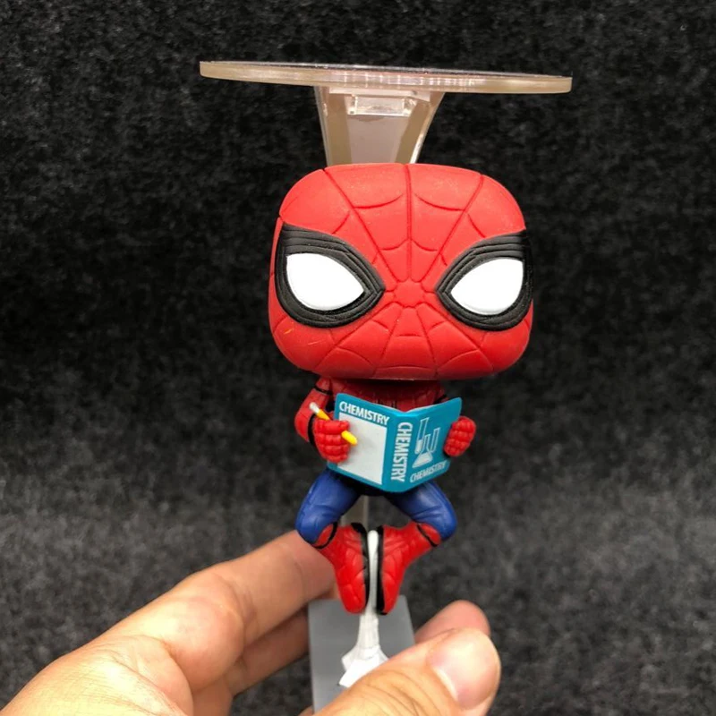 

Marvel Avengers Spiderman 259 Hanging Reading Books Ver Spider Man Homecoming 10cm Figure Collection Vinyl Doll Model Toys