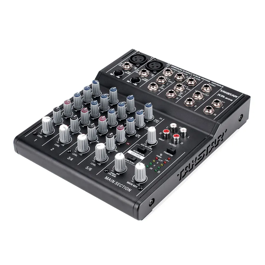 

TAKSTAR XR-208 Mixer Console Digital Mixer Premium 8-input 2-Bus Mixing Console use for Audio making recording studio ect.