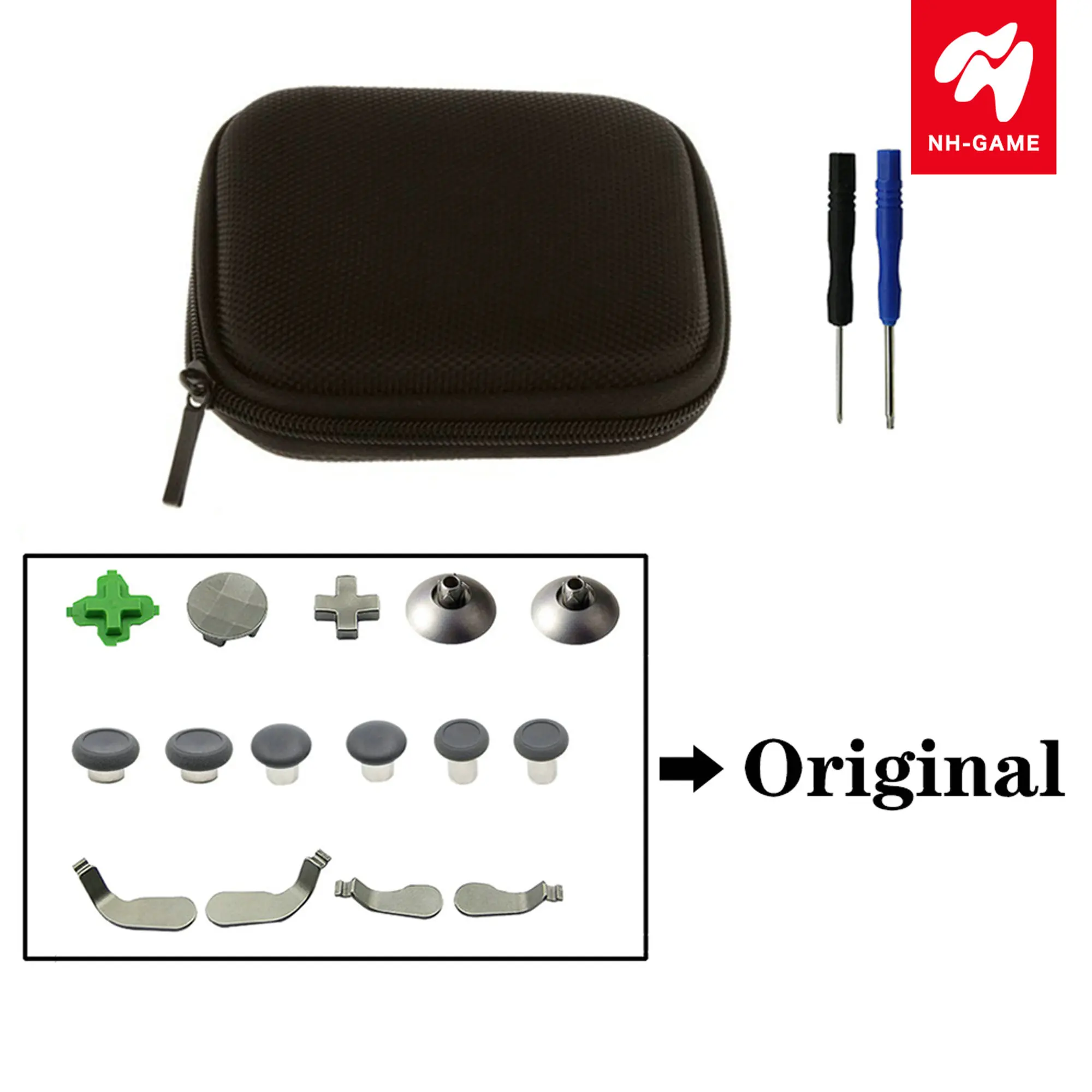

For XBOX ONE Elite Controller Thumb Sticks Grips Gamepad Metal Bumper Trigger Swap Button