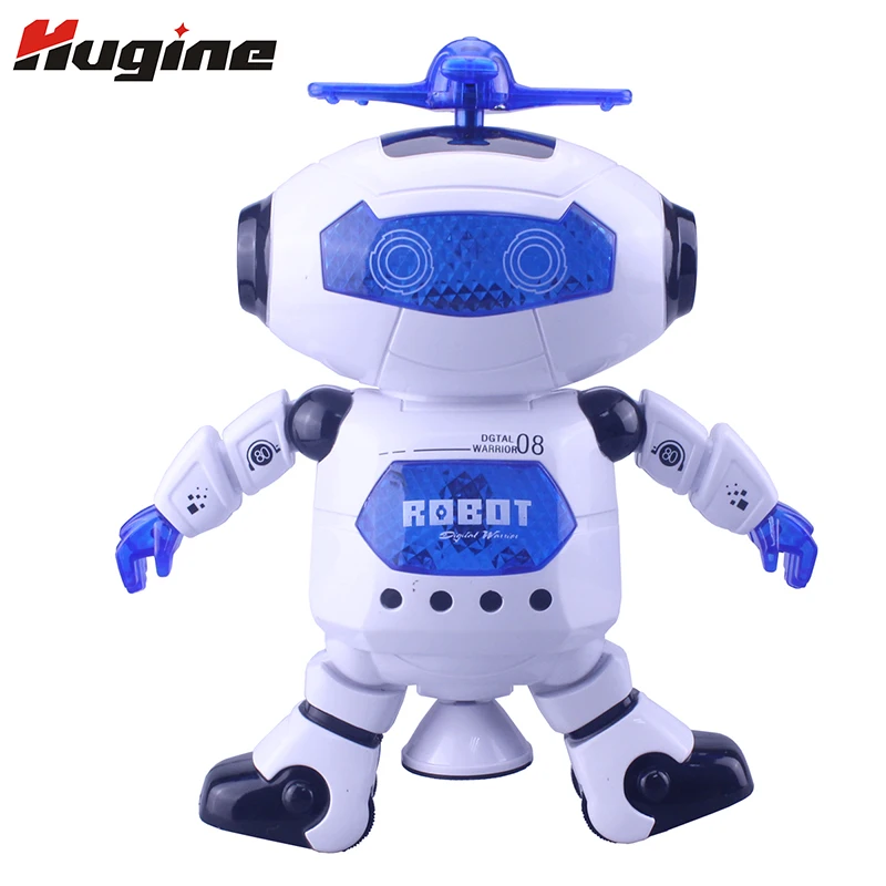 Kids Walking Around Robot Warrior Toy With Light Music And Shooting Bullet